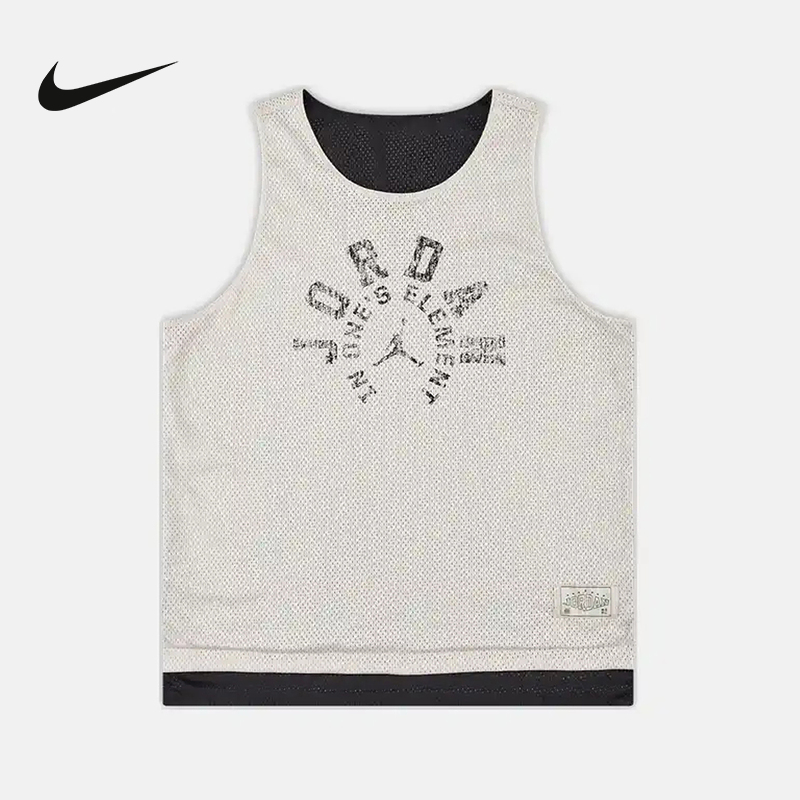 Jordan耐克男大童下站东单速干双面穿无袖上衣背心夏季II3172-140