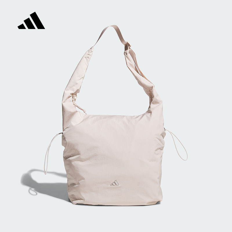 adidas阿迪达斯冬新款TOTE托特包女包型多变粉色单肩斜挎包