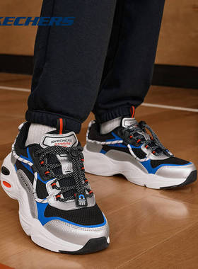 SKECHERS(斯凯奇)2025秋男童休闲鞋 405330L-BKRB