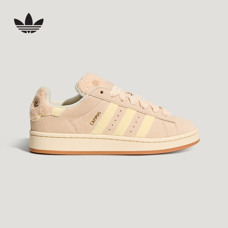 adidas阿迪达斯三叶草面包鞋2026冬女CAMPUS 00S运动板鞋 HQ7581