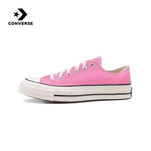 匡威Converse2024春中性CHUCK TAYLOR低帮白搭休闲帆布鞋A08138C