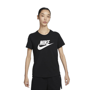 耐克短袖T恤男女装2025夏季新款圆领棉透气运动上衣DX7907-010