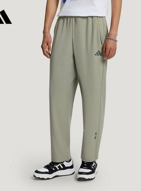 adidas阿迪达斯2026秋男速干纯色简约休闲运动裤梭织长裤KY4921