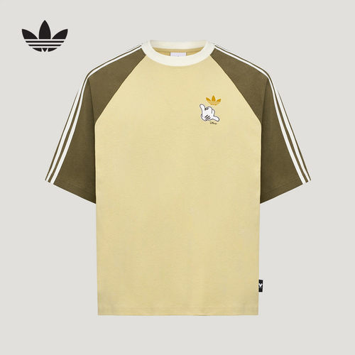 adidas阿迪达斯三叶草迪士尼联名款中高考加油运动短袖T恤 KU3101