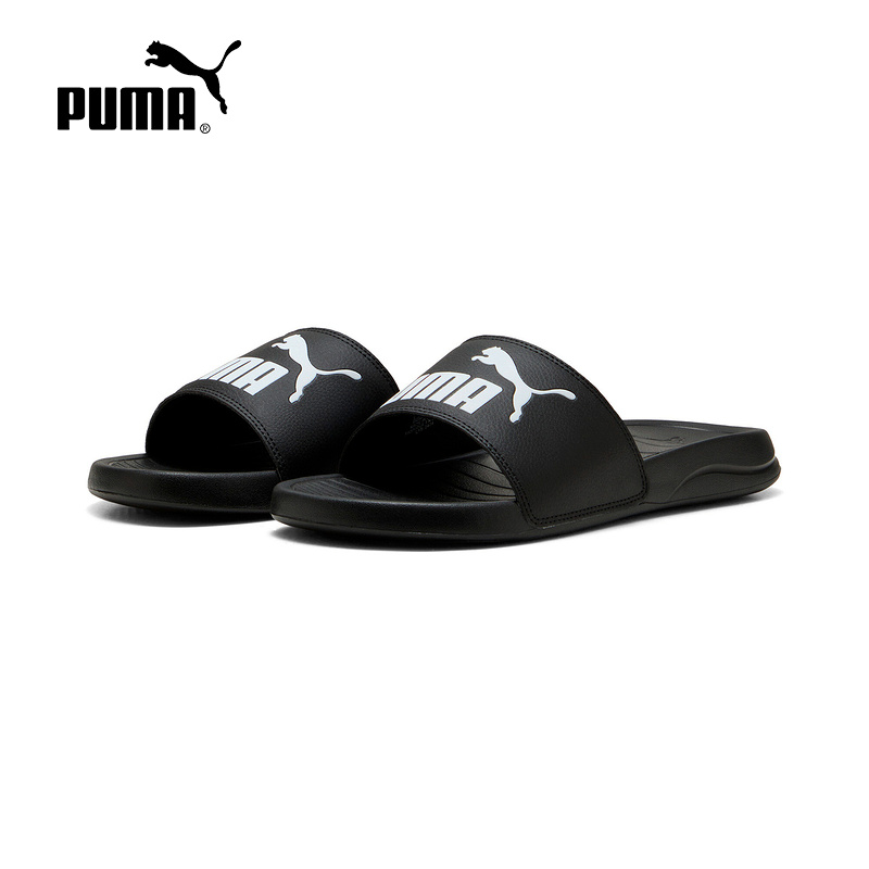 PUMA彪马夏季男女POPCAT沙滩拖鞋户外轻便舒适休闲凉鞋 372279-01