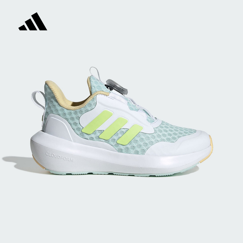 adidas阿迪达斯2025夏女小童BOA运动鞋舒适旋转按钮休闲鞋JP5805