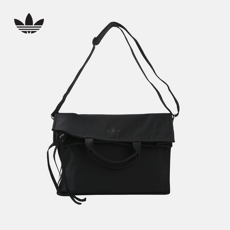 adidas阿迪达斯三叶草翻盖邮差包大号男女手提包腋下斜挎包KW