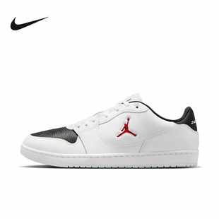 Jordan耐克男鞋FLIGHT COURT黑色休闲板鞋低帮运动鞋IQ5698-101