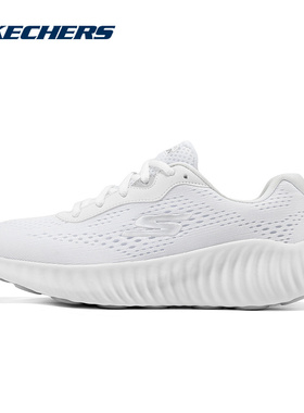 斯凯奇SKECHERS新品2025春女休闲鞋耐穿舒适透气正品 129365-WSL