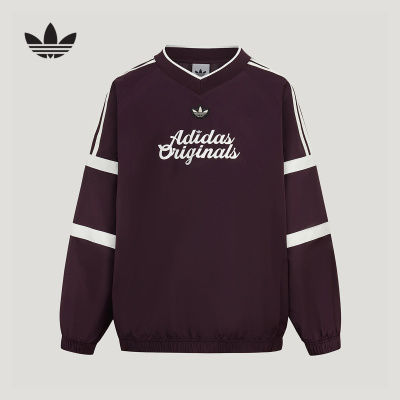 adidas阿迪达斯三叶草女大童复古街潮宽松休闲运动长袖T恤 LE1359