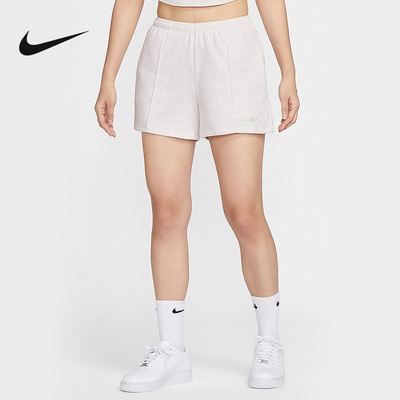 Nike耐克短裤女夏新款跑步透气宽松刺绣小标训练运动裤HF6941-051