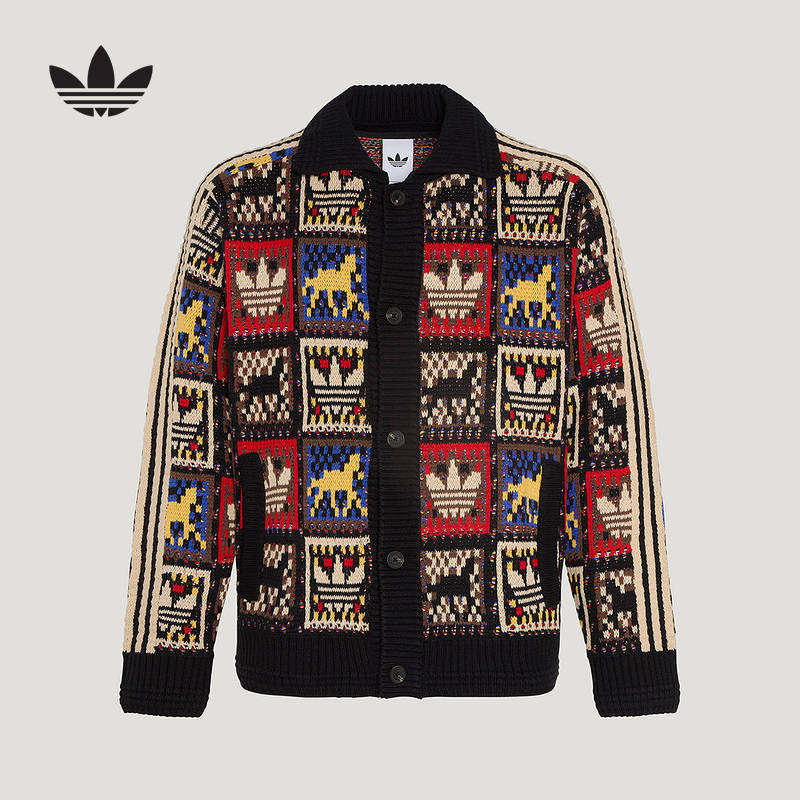 阿迪达斯三叶草毛衣26新年款男女慵懒风宽松开衫针织外套 KR2801,运动服/休闲服装,运动T恤,淘宝优惠券,粉丝福利购,淘宝优惠卷