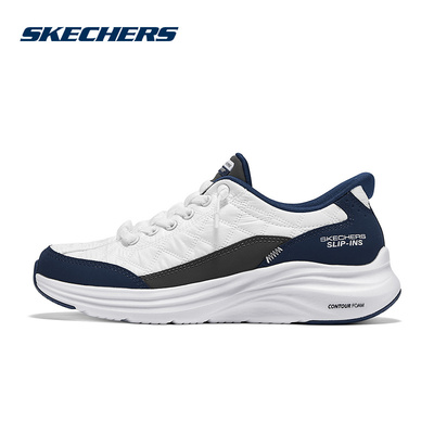Skechers斯凯奇25春女士一脚蹬闪穿悠步鞋缓震运动鞋150404-WNV