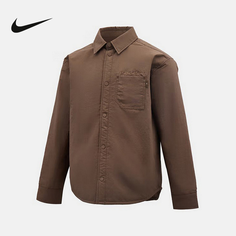 NIKE耐克男子长袖衬衫25冬新款Jordan复古翻领运动外套IM9720-237