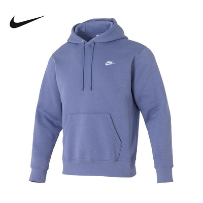 Nike耐克Club男卫衣Futura标志加绒简约休闲套头连帽衫FN3860-499