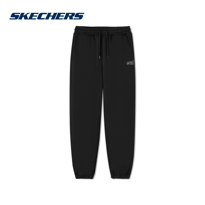 Skechers斯凯奇25秋冬女士舒适百搭运动休闲长裤 L325W049/0018