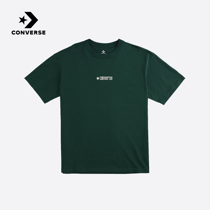 Converse匡威2025夏半袖运动休闲男子星星LOGO短袖T恤 MCH600-EIE