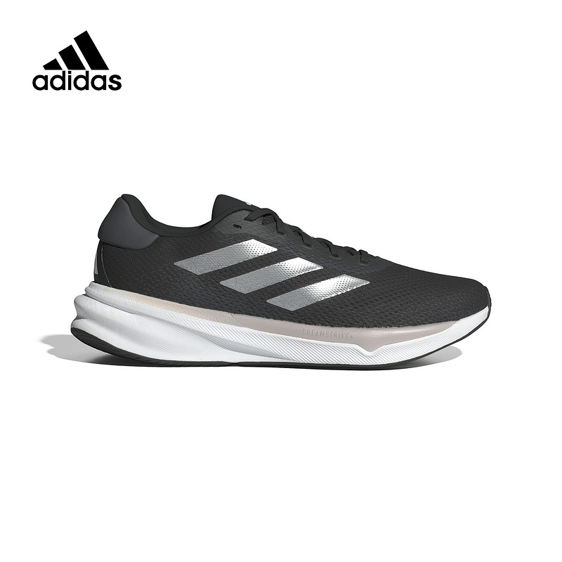 阿迪达斯跑步鞋男鞋2025春季新款轻便透气缓震休闲鞋慢跑鞋IG8317