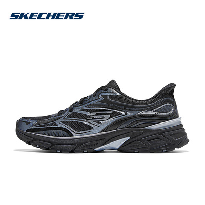 Skechers斯凯奇25秋女子舒适轻便百搭运动休闲老爹鞋 150710-BLK