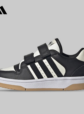 阿迪达斯2025秋季新款篮球鞋儿童男小童运动休闲鞋黑色童鞋IH5289