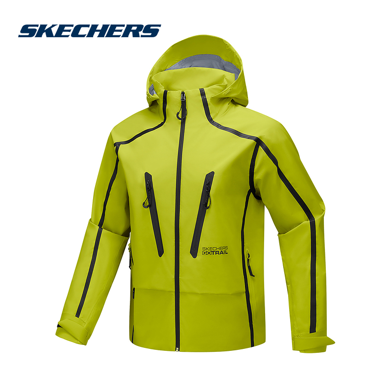 Skechers斯凯奇25秋男女连帽外套户外运动冲锋衣P325U021/05F2