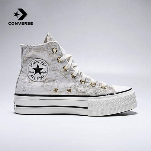 Converse匡威2026冬男女高帮帆布鞋厚底增高运动休闲板鞋 A20214C