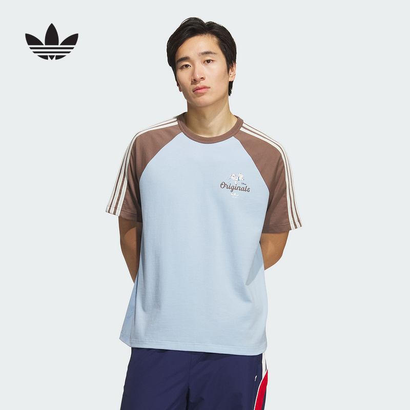 adidas阿迪达斯新款男迪士尼101斑点狗联名款棉运动短袖T恤KG6686