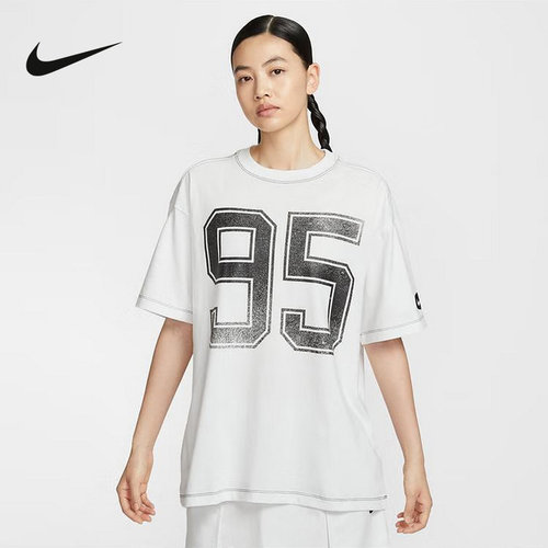 Nike耐克女短袖夏季新款宽松透气运动休闲半袖印花T恤HV4973-121