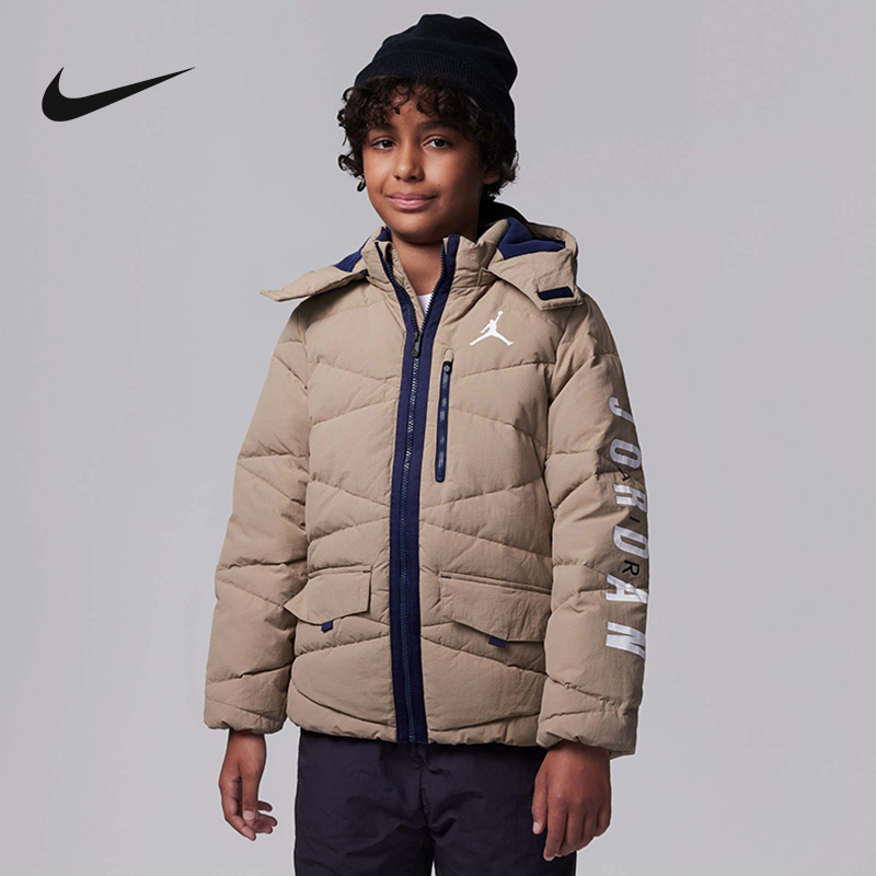 NIKE耐克大童外套保暖舒适时尚个性运动休闲羽绒服外套FB167