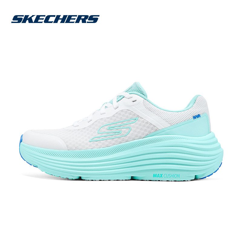 Skechers斯凯奇运动夏季女款舒适低帮蓝色跑步鞋休闲鞋129470-WLB