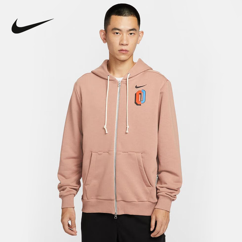 Nike耐克男外套冬新款休闲训练印花连帽运动衫针织夹克IO7918-271