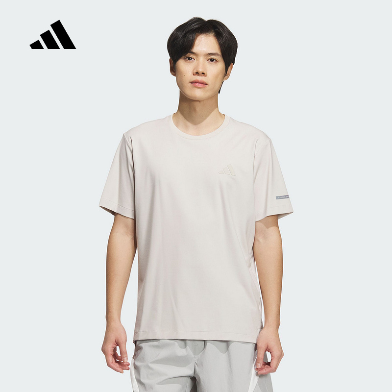adidas阿迪达斯夏季男子休闲运动简约百搭舒适宽松短袖T恤 JL6050