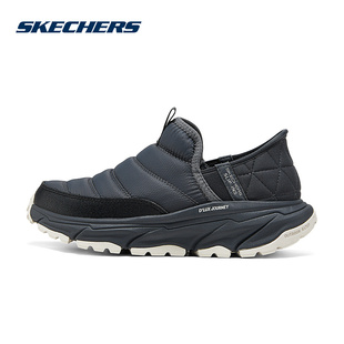 Skechers斯凯奇2025冬季女鞋低帮防滑耐磨运动休闲鞋 180164C-GRY