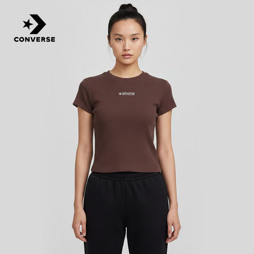 Converse匡威2026夏女士运动休闲圆领百搭时尚短袖T恤 WCJ768-PF9