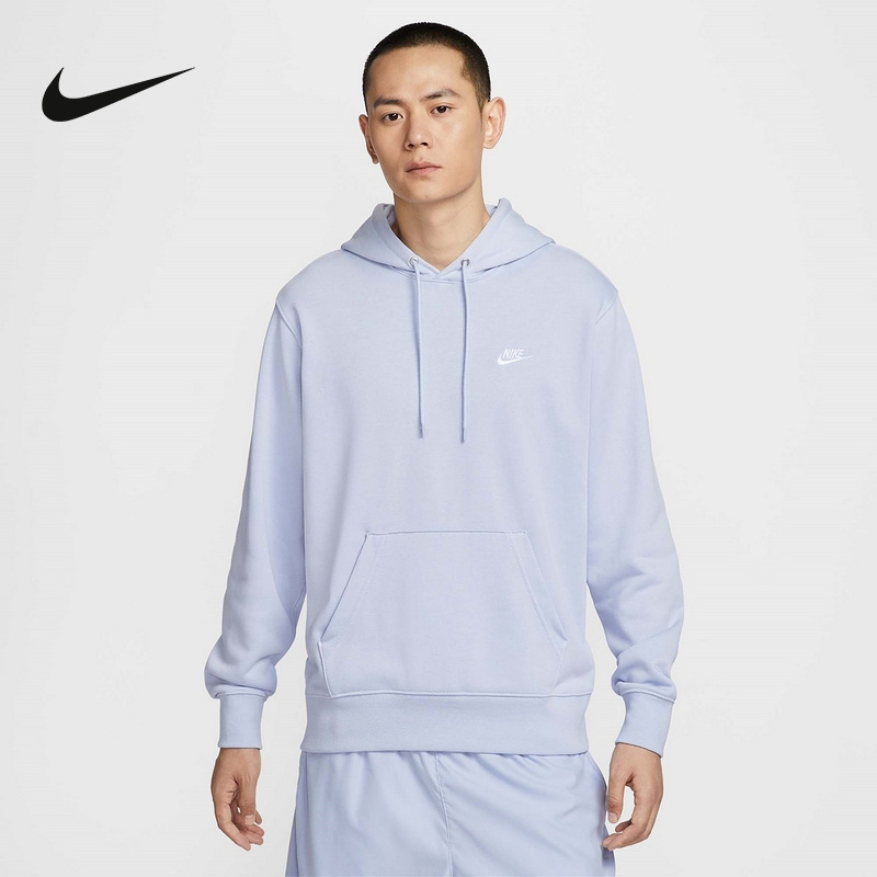 Nike耐克男子针织套头连帽衫春秋新款休闲叠搭刺绣卫衣FN3867-057