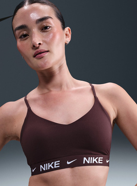 耐克INDY女子可调节低强度支撑衬垫运动BRA速干内衣FD1063-653
