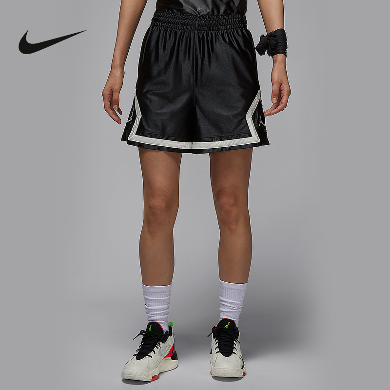 Nike耐克女子速干篮球短裤秋新款JORDAN针织轻便运动裤HQ8909-011