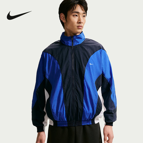 NIKE耐克夏季新款篮球夹克拼接轻盈梭织运动休闲外套 IM5888-451