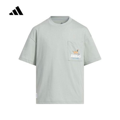 adidas阿迪达斯半袖夏男童B GFX SS TEE运动休闲短袖上衣 KS8216