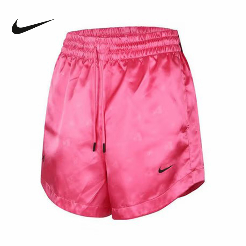 NIKE耐克阿贾AJA女子宽松篮球短裤夏季新款粉色运动裤HM8081-684
