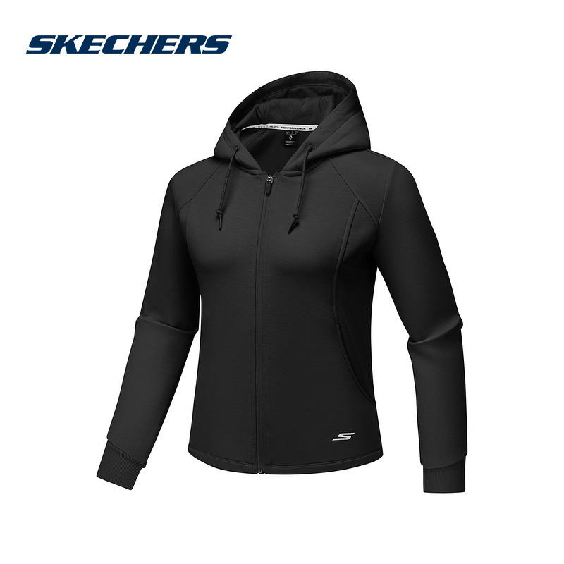 Skechers斯凯奇冬季新款防风透气女子梭织夹克外套 P425W065/0018