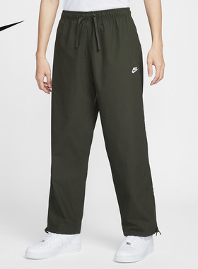 NIKE耐克男裤2026年春新款简约刺绣logo可束脚直筒长裤IF0735-356