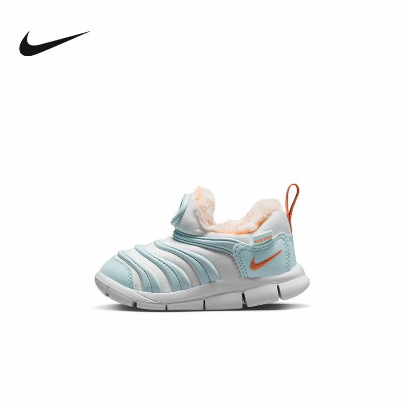 Nike耐克童鞋新款加绒保暖毛毛虫一脚蹬休闲学步鞋FB7175-181