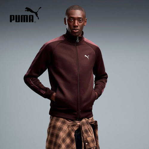 PUMA彪马夹克秋季新款男士T7经典复古宽松运动休闲外套631858-33