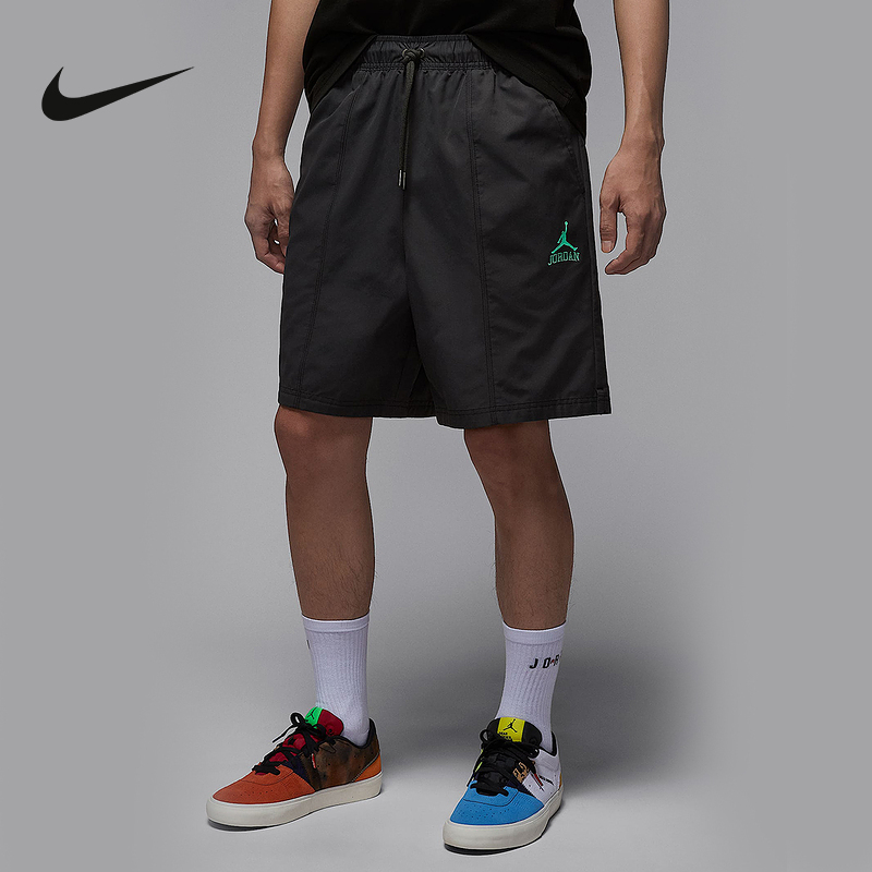 Nike耐克短裤男夏新款JORDAN运动裤宽松透气梭织五分裤II0485-010