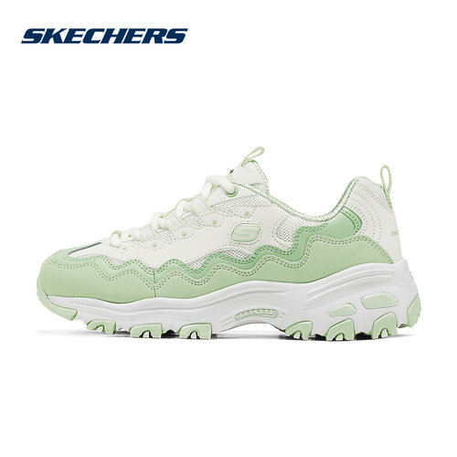 Skechers斯凯奇女鞋撞色复古时尚贝壳熊运动老爹鞋 149792/NTGR