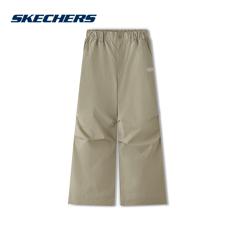 Skechers斯凯奇25夏女款直筒工装裤休闲运动长裤 L225W112/00V88