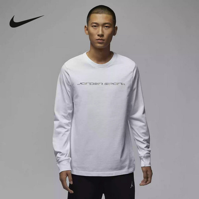 Jordan耐克DRI-FIT男子速干长袖休闲T恤春季新款篮球衣HJ2345-100
