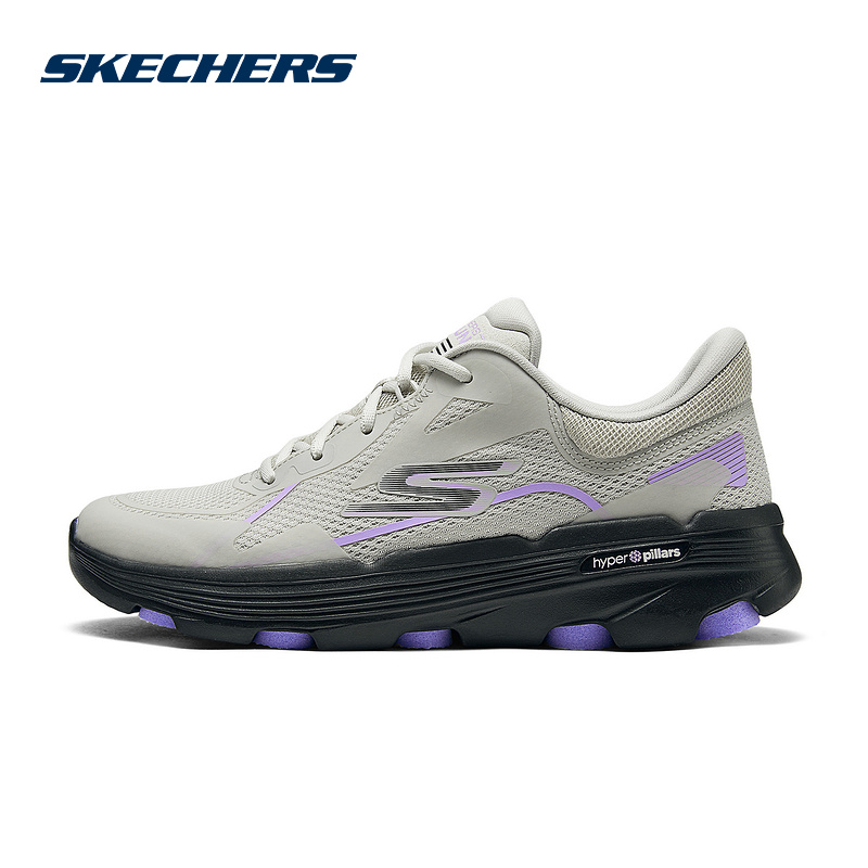 Skechers斯凯奇新款女休闲运动风绑带舒适透气跑步鞋 129