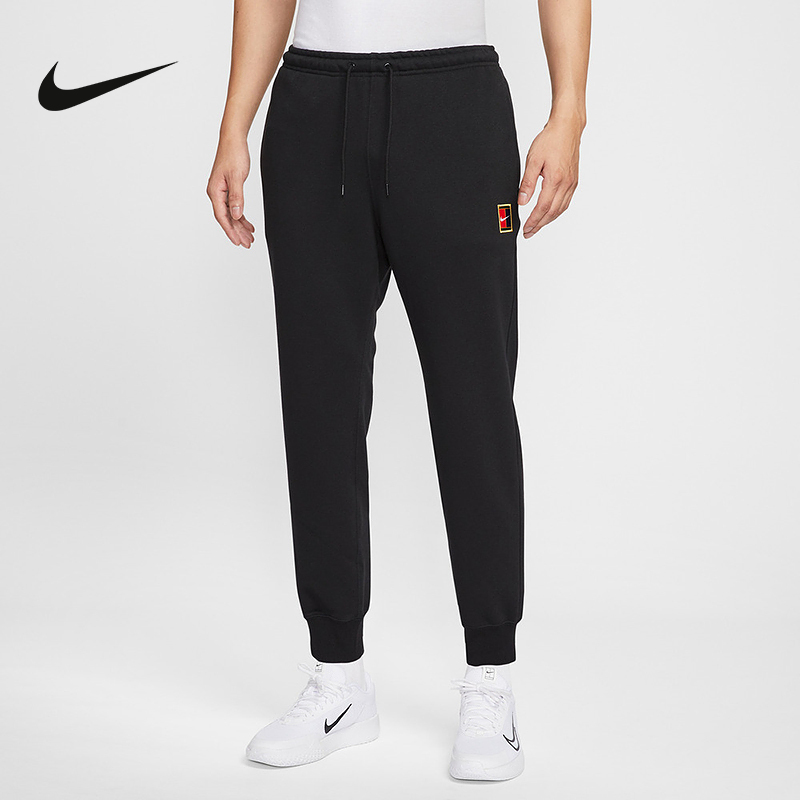 Nike耐克束脚卫裤Dri-FIT 男速干针织网球运动休闲长裤HM6767-010